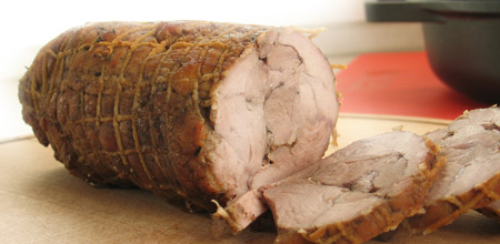 Puranova pečenka v mrežici